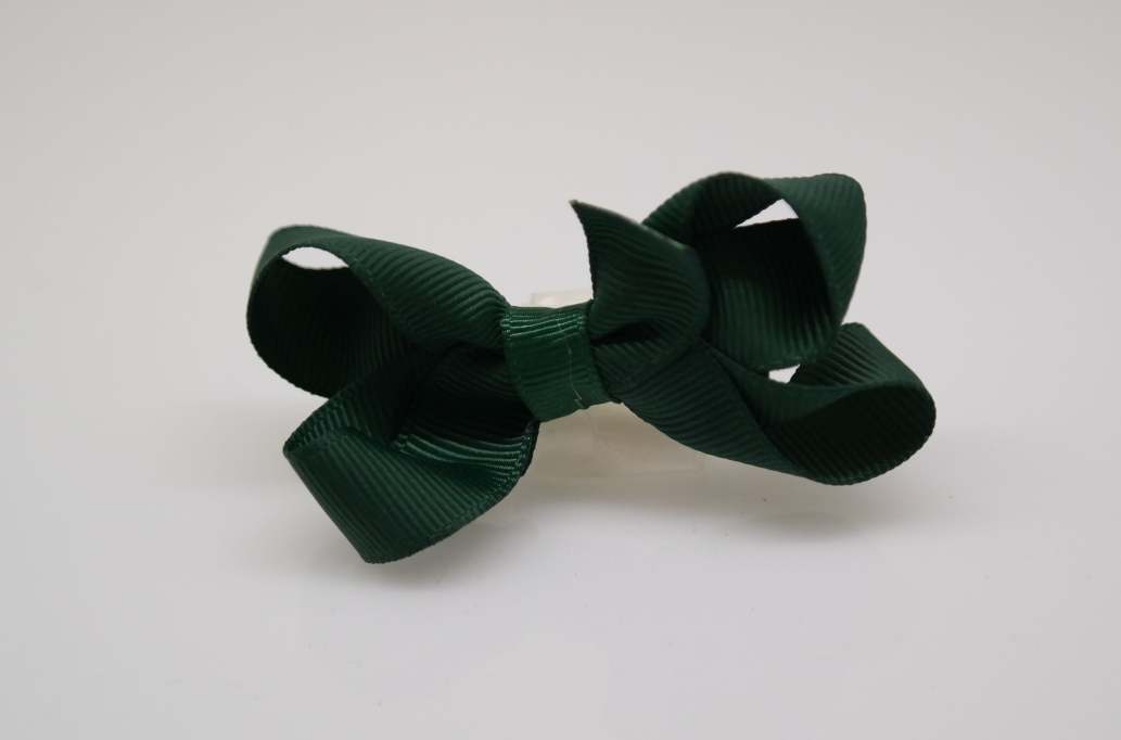 Small bowtique hair Bow with colors  Hunter